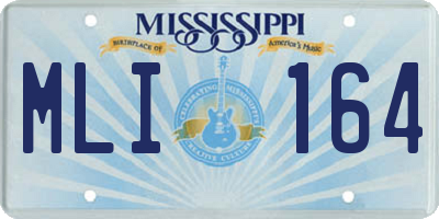 MS license plate MLI164