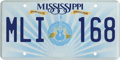 MS license plate MLI168