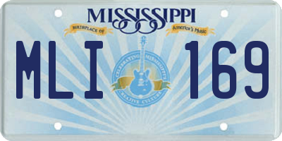 MS license plate MLI169