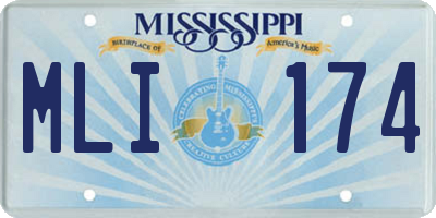 MS license plate MLI174