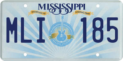 MS license plate MLI185