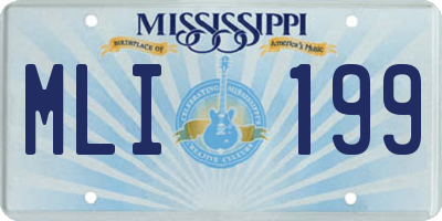 MS license plate MLI199
