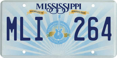MS license plate MLI264