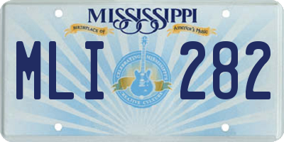 MS license plate MLI282