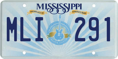 MS license plate MLI291
