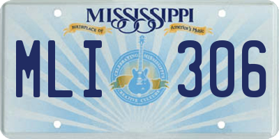 MS license plate MLI306