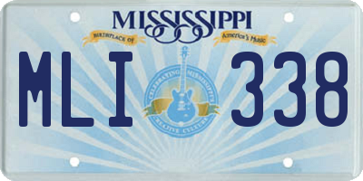 MS license plate MLI338