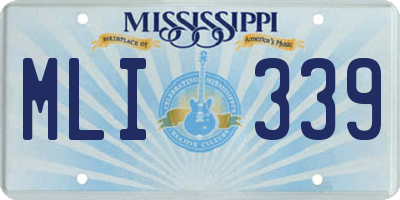 MS license plate MLI339