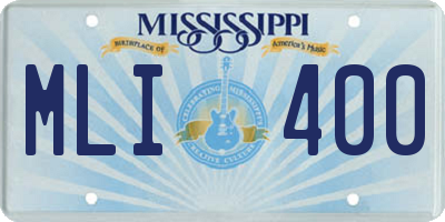 MS license plate MLI400