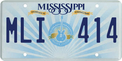 MS license plate MLI414
