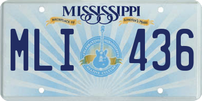 MS license plate MLI436