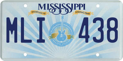 MS license plate MLI438