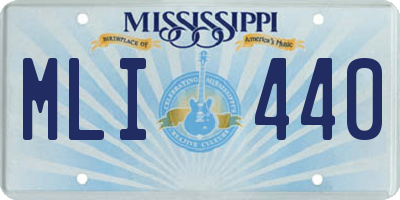MS license plate MLI440