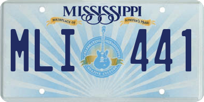 MS license plate MLI441