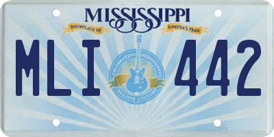 MS license plate MLI442