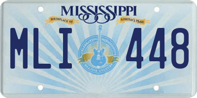 MS license plate MLI448