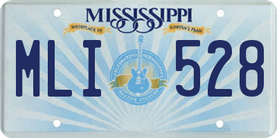 MS license plate MLI528