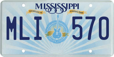 MS license plate MLI570