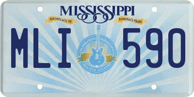 MS license plate MLI590
