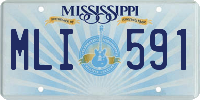 MS license plate MLI591
