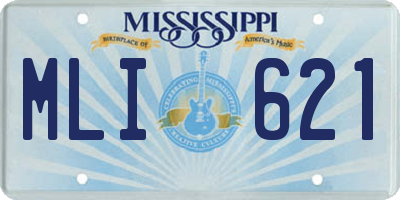 MS license plate MLI621