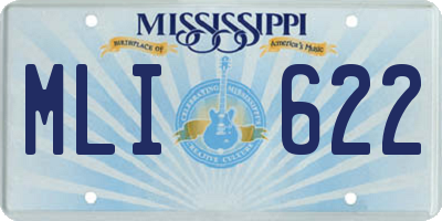 MS license plate MLI622