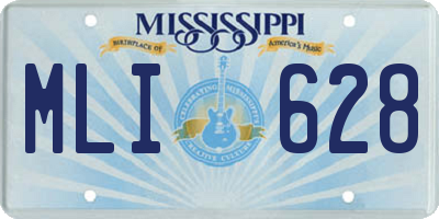 MS license plate MLI628