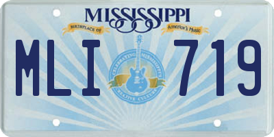 MS license plate MLI719