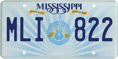 MS license plate MLI822