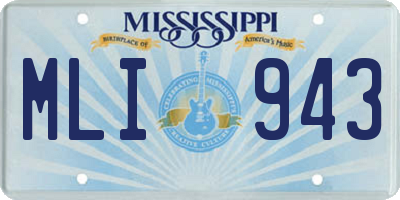 MS license plate MLI943
