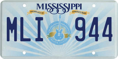 MS license plate MLI944
