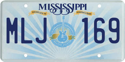 MS license plate MLJ169