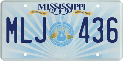 MS license plate MLJ436