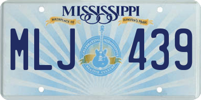 MS license plate MLJ439