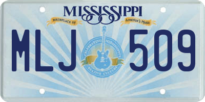 MS license plate MLJ509