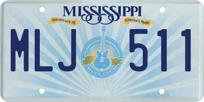 MS license plate MLJ511