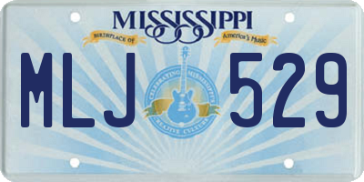 MS license plate MLJ529