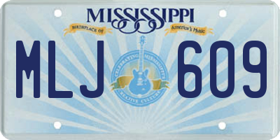 MS license plate MLJ609
