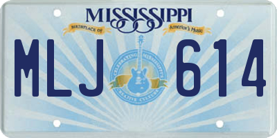 MS license plate MLJ614