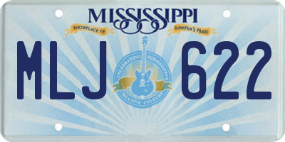 MS license plate MLJ622