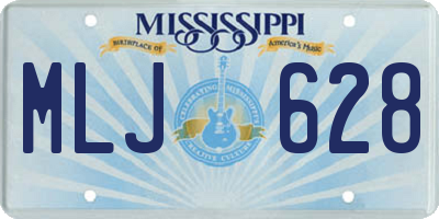 MS license plate MLJ628