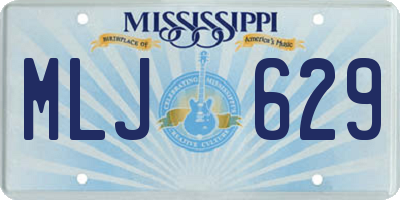 MS license plate MLJ629