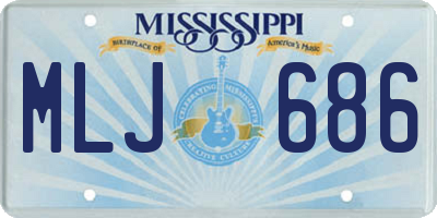MS license plate MLJ686
