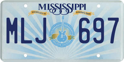 MS license plate MLJ697