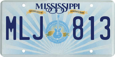 MS license plate MLJ813