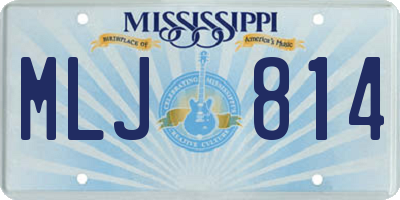 MS license plate MLJ814