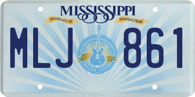 MS license plate MLJ861