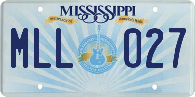 MS license plate MLL027