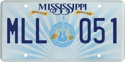 MS license plate MLL051