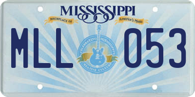 MS license plate MLL053